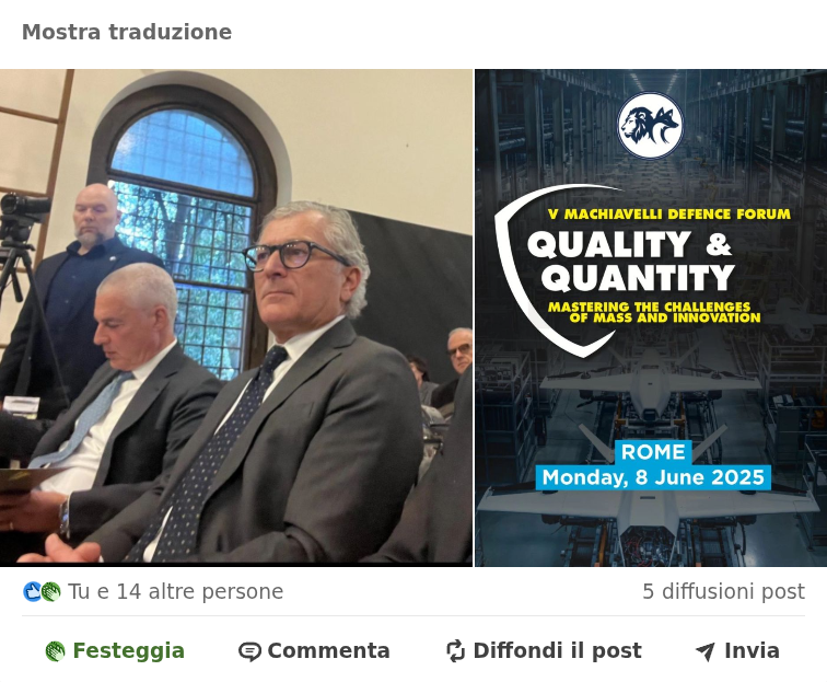 V Machiavelli Defense Forum
